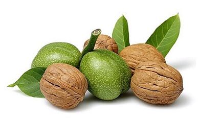 parazitlarni tanadan olib tashlash uchun yong'oq